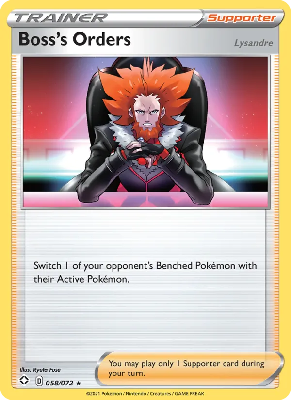 Boss's Orders (Lysandre), Shining Fates 058/072