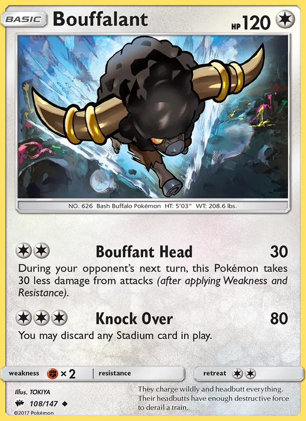 Bouffalant, Burning Shadows 108/147
