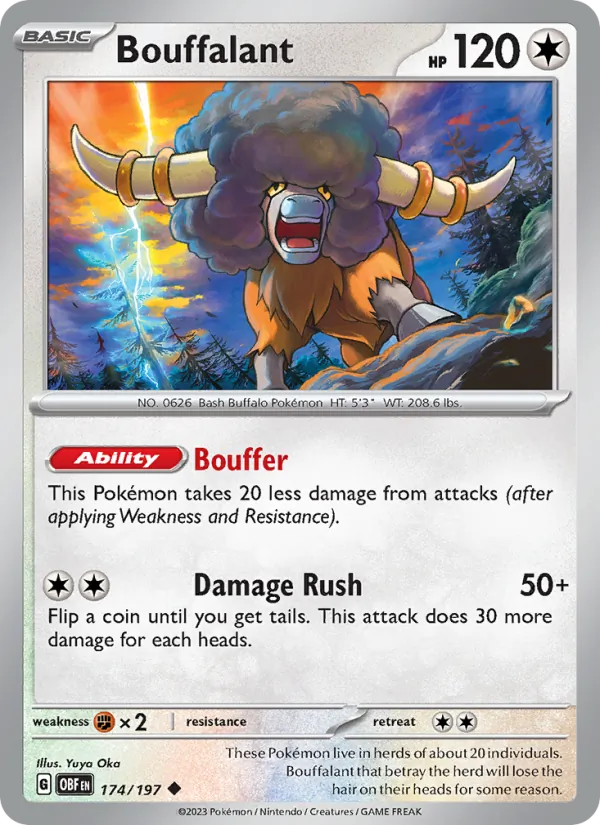 Bouffalant, Obsidian Flames 174/197