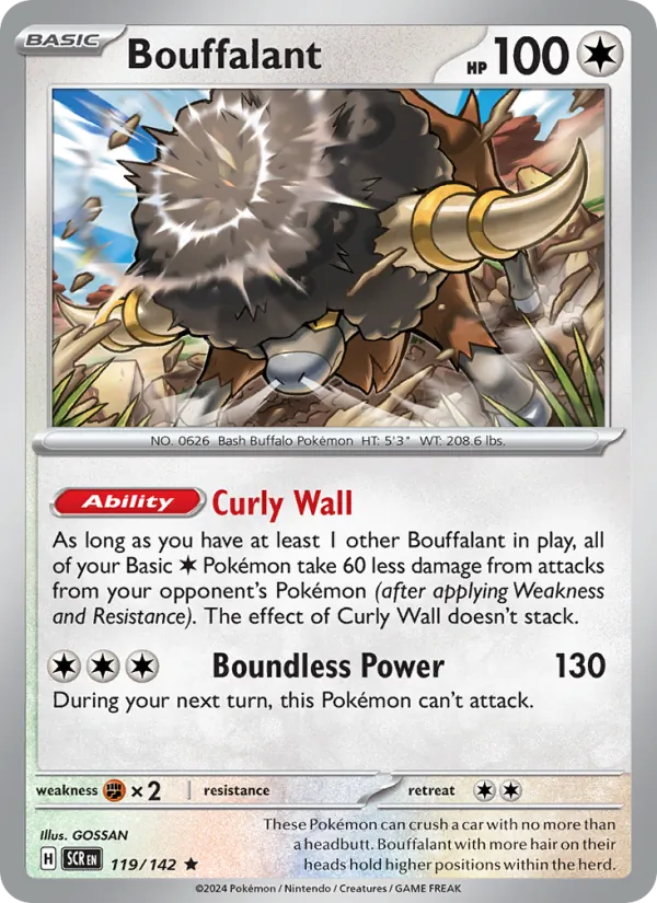 Bouffalant, Stellar Crown 119/142