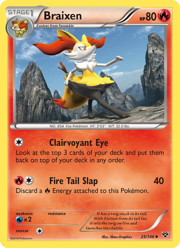 Braixen, XY 025/146