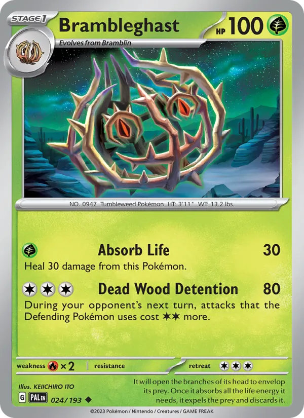 Brambleghast, Paldea Evolved 024/193