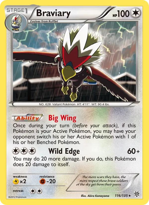 Braviary, Plasma Storm 116/135