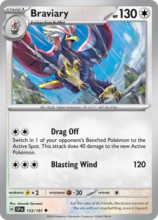 Braviary, Surging Sparks 153/191