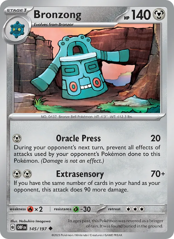 Bronzong, Obsidian Flames 145/197
