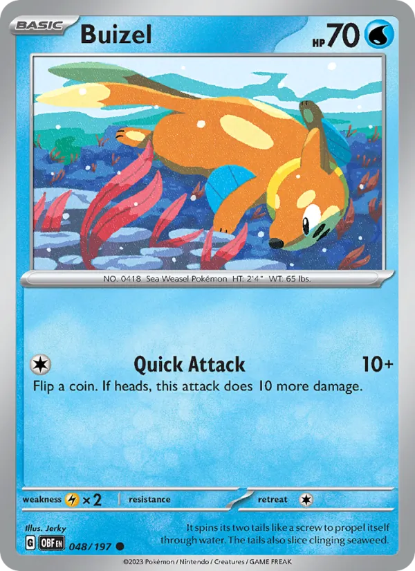 Buizel, Obsidian Flames 048/197