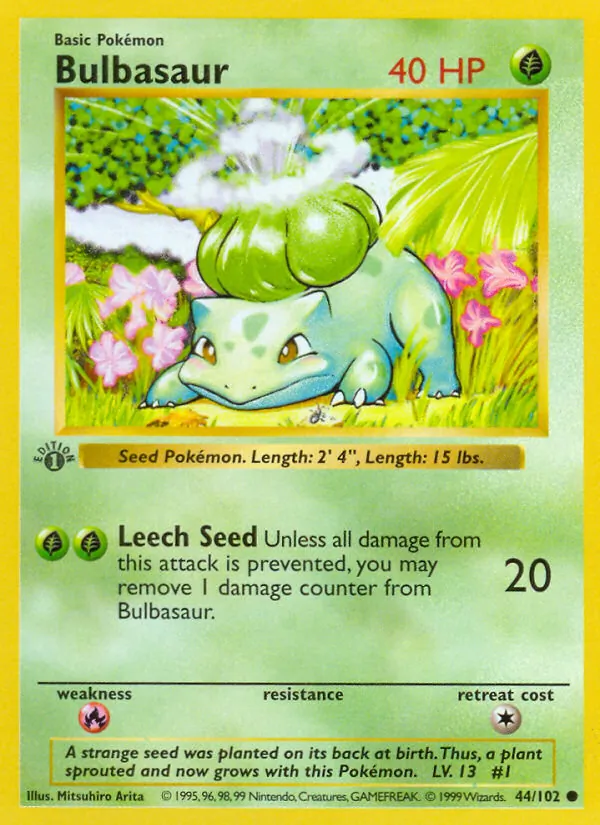 Bulbasaur, Base 044/102