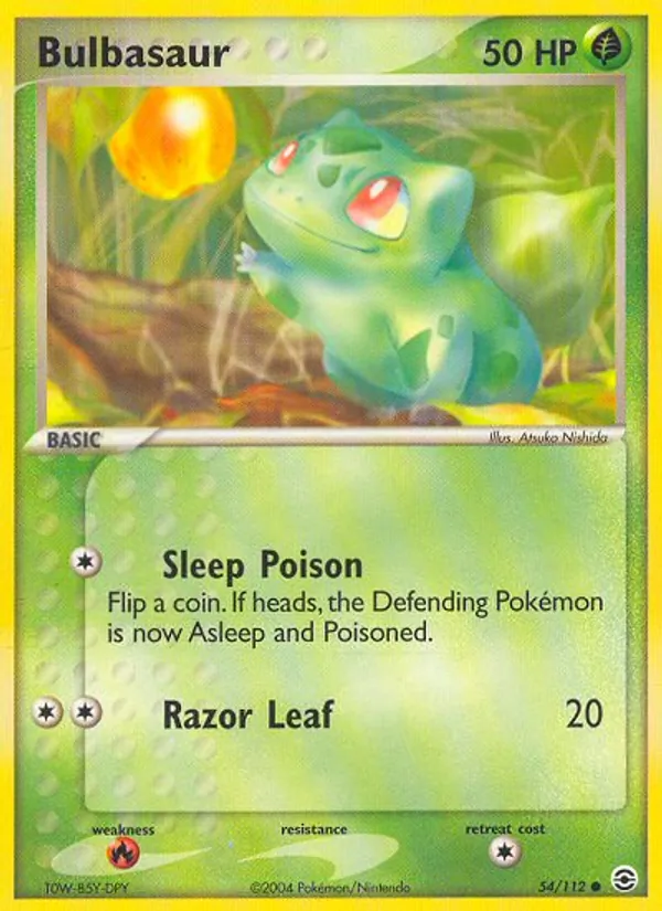 Bulbasaur, FireRed & LeafGreen 054/112