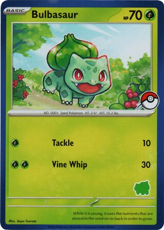 Bulbasaur, My First Battle (Bulbasaur) No. 001