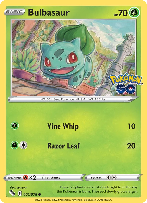 Bulbasaur, Pokémon GO 001/078
