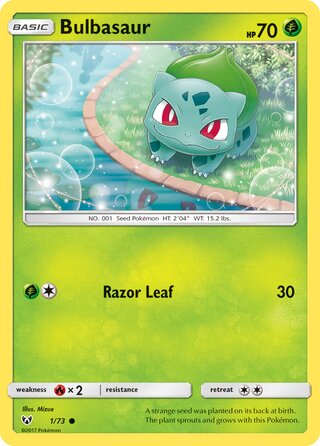 Bulbasaur, Shining Legends 001/073