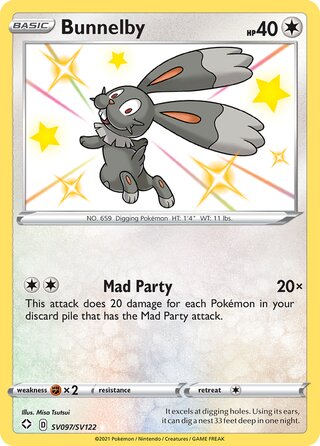 Bunnelby, Shining Fates SV097/SV122
