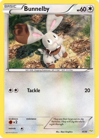 Bunnelby, XY trainer Kit (Noivern) 004/030