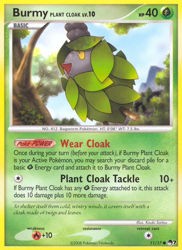 Burmy Plant Cloak, POP Series 7 011/017