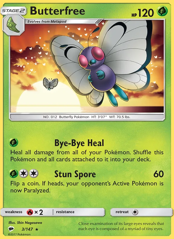 Butterfree, Burning Shadows 003/147