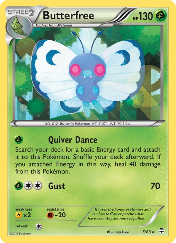 Butterfree, Generations 005/083
