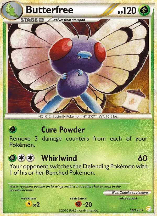 Butterfree, HeartGold & SoulSilver 016/123