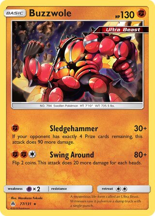 Buzzwole, WC Deck 2018 (Buzzroc) 077/131