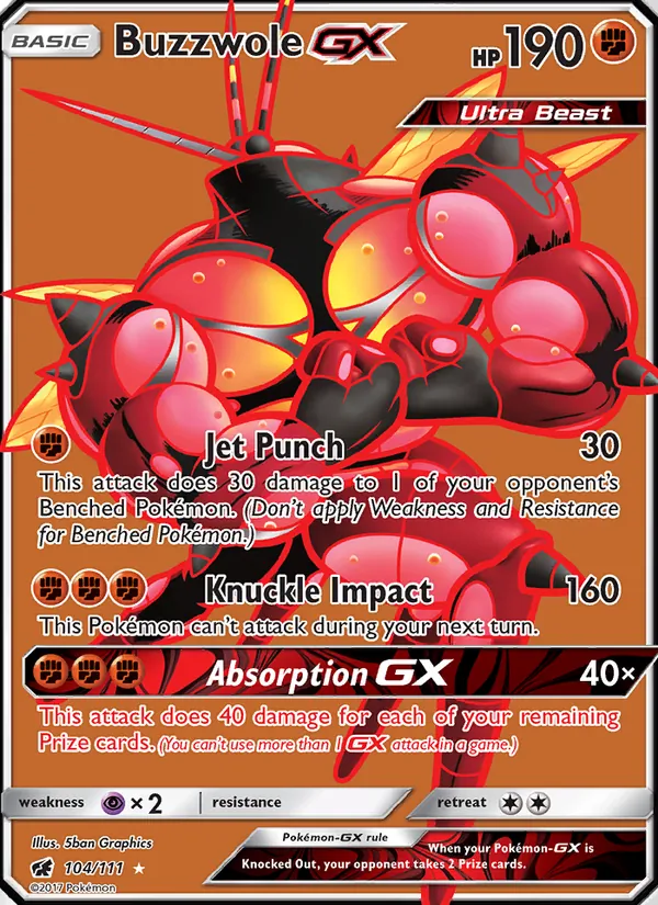 Buzzwole GX, Crimson Invasion 104/111
