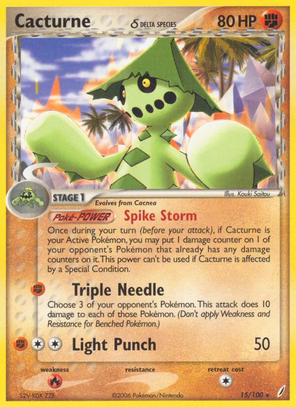 Cacturne δ, Crystal Guardians 015/100