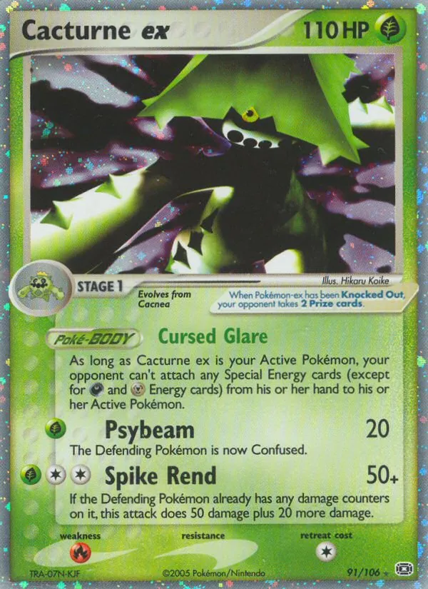 Cacturne EX, Emerald 091/106