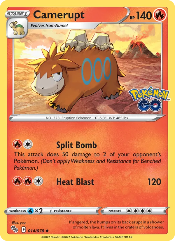 Camerupt, Pokémon GO 014/078