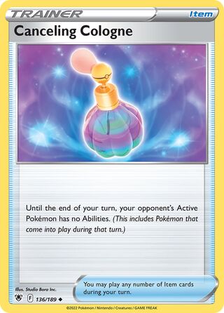 Canceling Cologne, Play! Pokémon Prize Pack Series Three 136/189