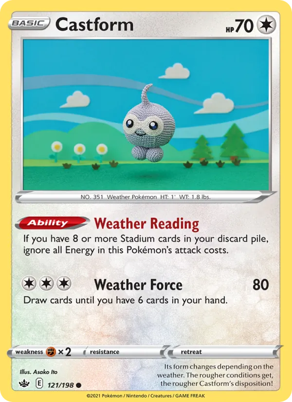 Castform, Chilling Reign 121/198