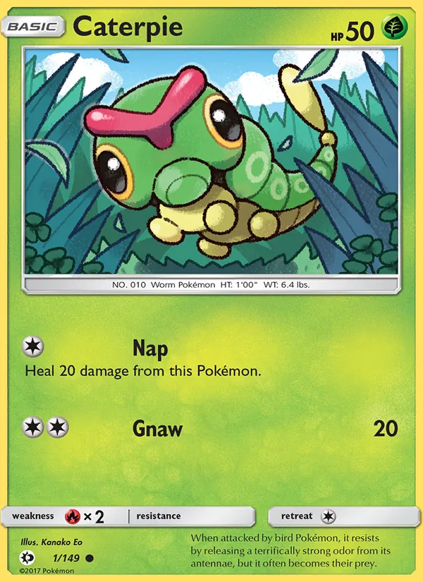 Caterpie, Sun & Moon 001/149