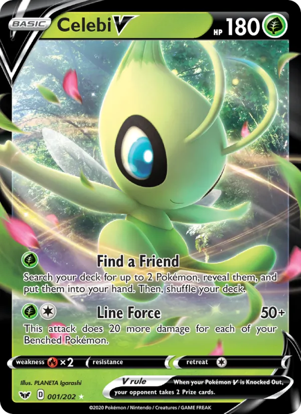 Celebi V, Sword & Shield 001/202
