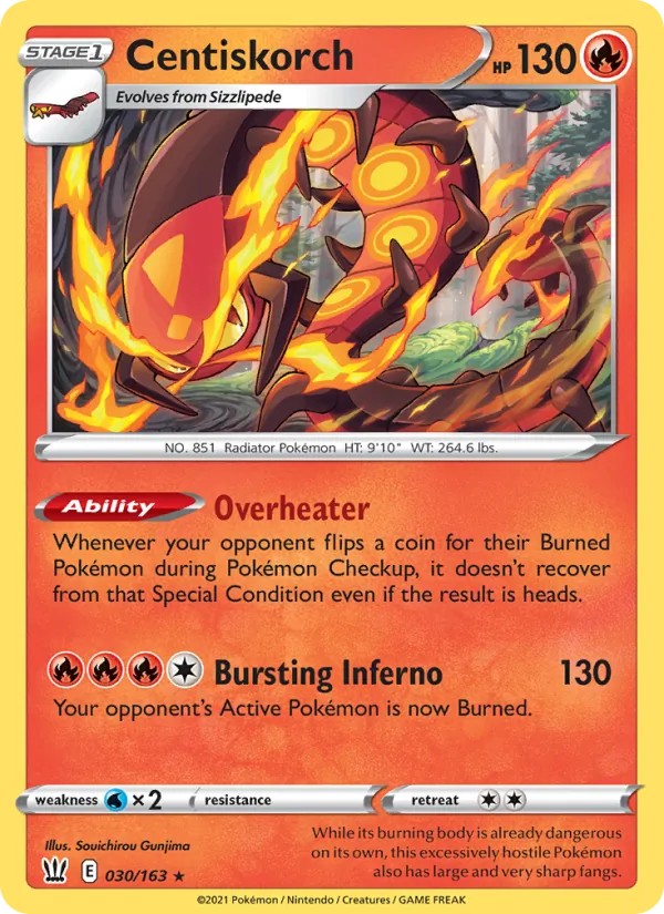 Centiskorch, Battle Styles 030/163