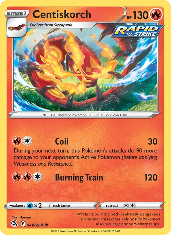 Centiskorch, Fusion Strike 048/264