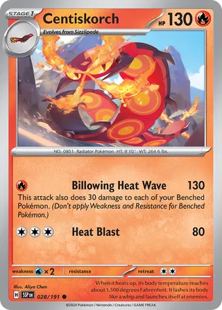 Centiskorch, Surging Sparks 028/191