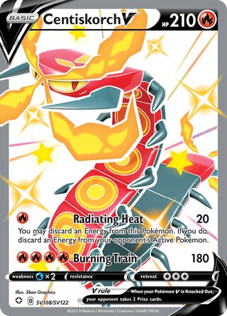 Centiskorch V, Shining Fates SV108/SV122