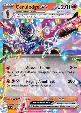 Ceruledge EX, Surging Sparks 036/191