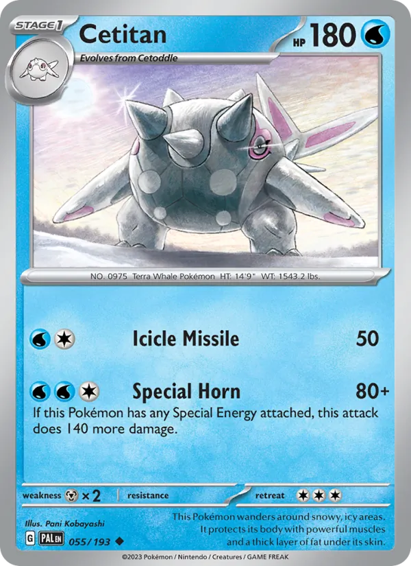 Cetitan, Paldea Evolved 055/193