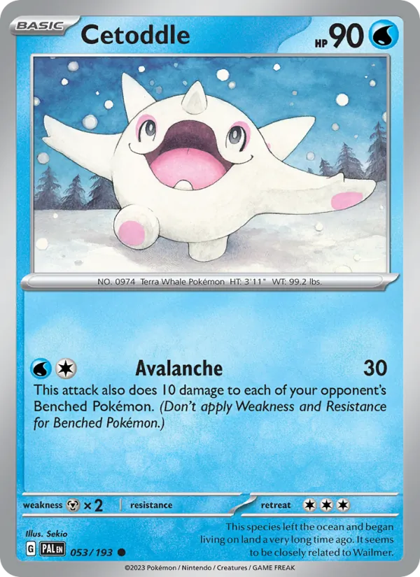 Cetoddle, Paldea Evolved 053/193