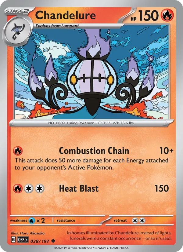 Chandelure, Obsidian Flames 038/197