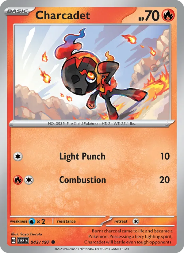 Charcadet, Obsidian Flames 043/197