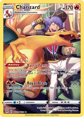 Charizard, Lost Origin Trainer Gallery TG03/30