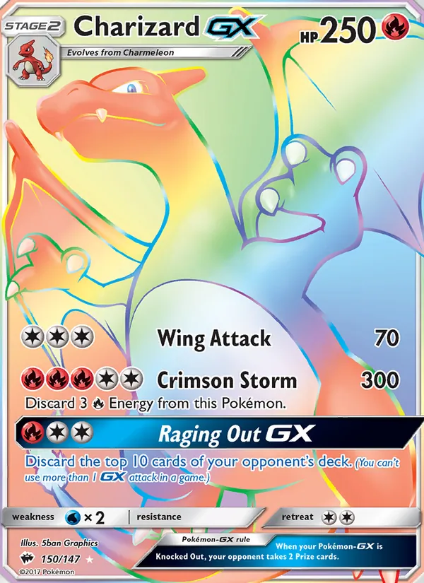 Charizard GX, Burning Shadows 150/147