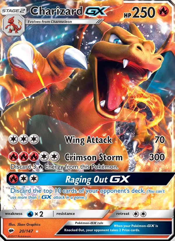 Charizard GX, Burning Shadows 020/147