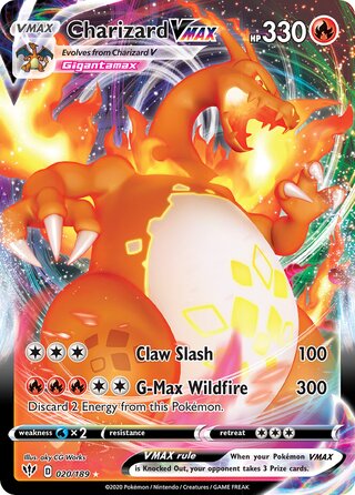 Charizard VMAX, Play! Pokémon Prize Pack Series One 020/189