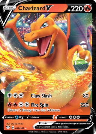 Charizard V, Play! Pokémon Prize Pack Series One 019/189