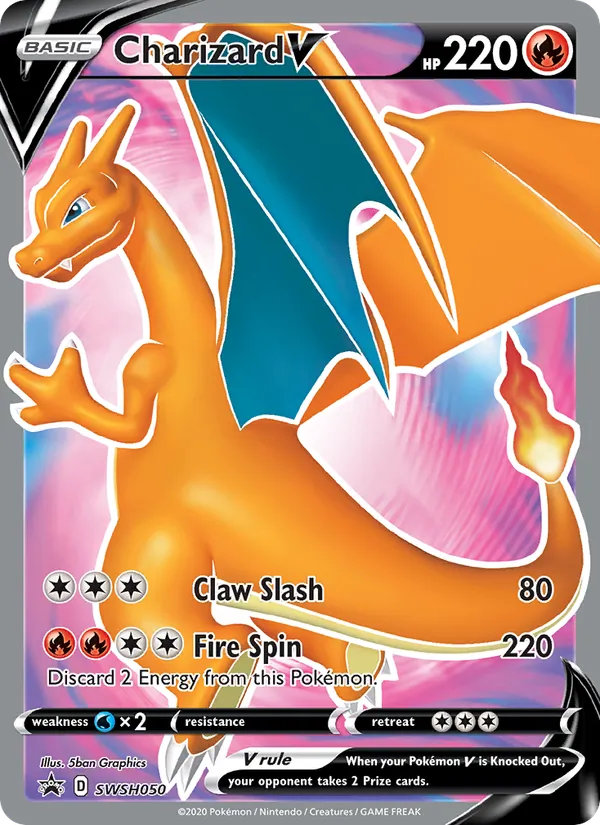 Charizard V, SWSH Black Star Promos SWSH050/307