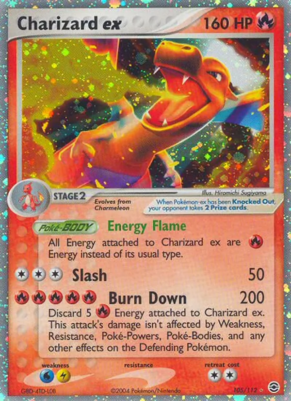Charizard EX, FireRed & LeafGreen 105/112