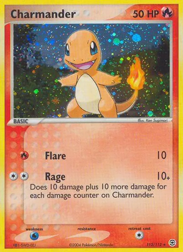 Charmander, FireRed & LeafGreen 113/112