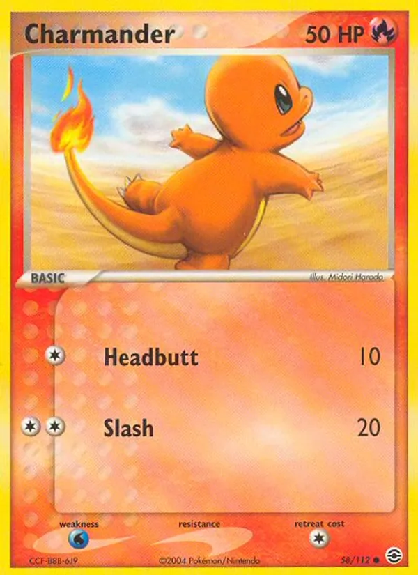 Charmander, FireRed & LeafGreen 058/112