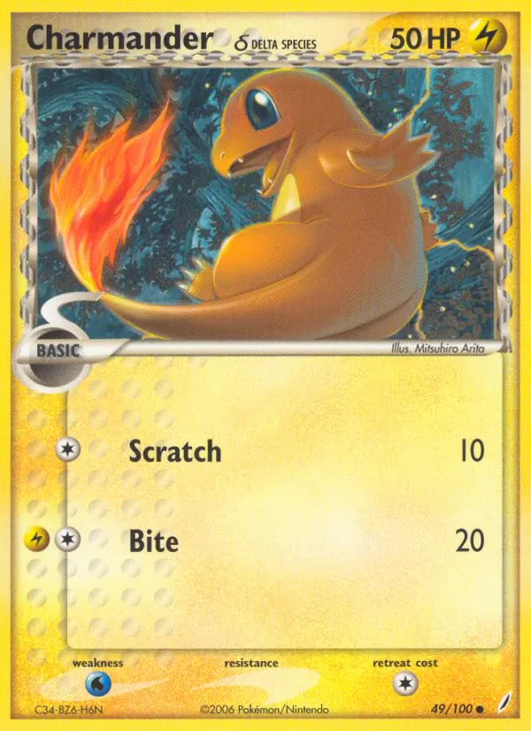 Charmander δ, Crystal Guardians 049/100