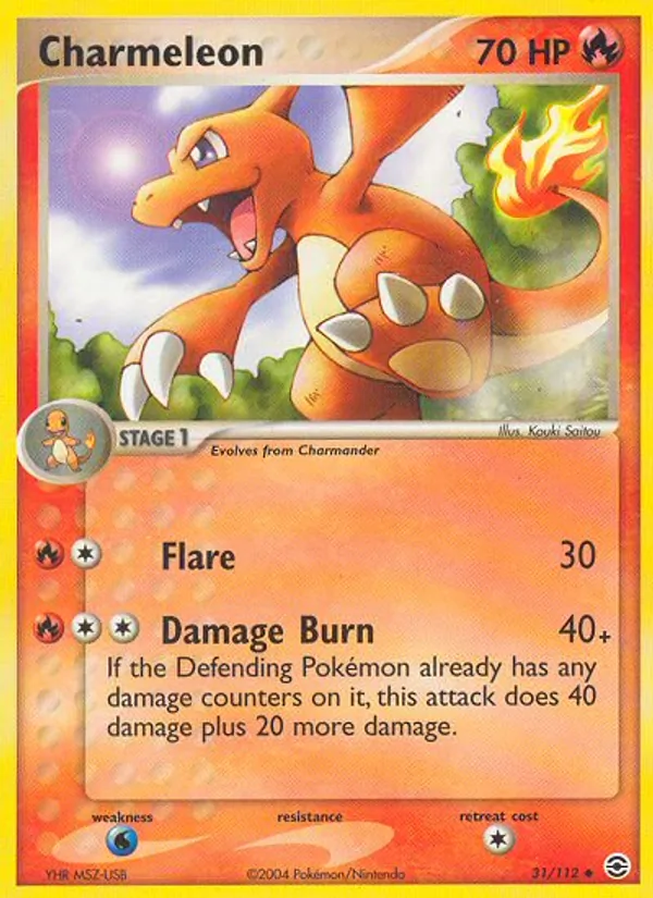 Charmeleon, FireRed & LeafGreen 031/112